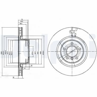 Bremžu diski DELPHI BG9009C 1