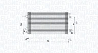 Kondensators, Gaisa kond. sistēma MAGNETI MARELLI 350203941000 1