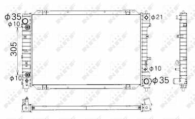 Radiators, Motora dzesēšanas sistēma NRF 53378 1