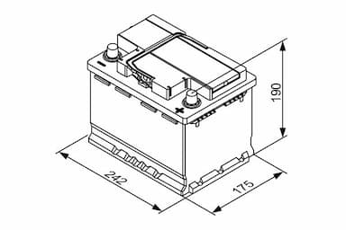 Startera akumulatoru baterija BOSCH 0 092 T30 050 5