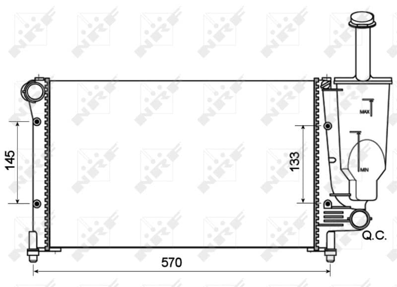 Radiators, Motora dzesēšanas sistēma NRF 53128A 1