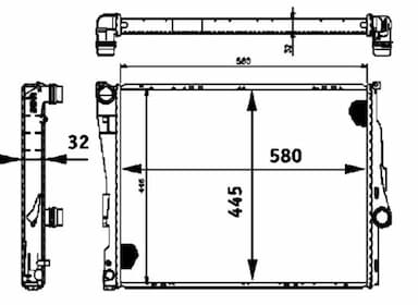 Radiators, Motora dzesēšanas sistēma MAHLE CR 457 000P 2