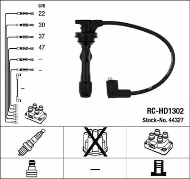 Augstsprieguma vadu komplekts NGK 44327 1