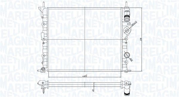 Radiators, Motora dzesēšanas sistēma MAGNETI MARELLI 350213194700 1