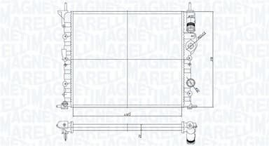 Radiators, Motora dzesēšanas sistēma MAGNETI MARELLI 350213194700 1