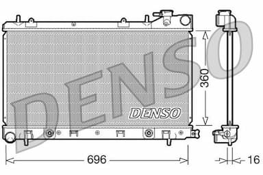 Radiators, Motora dzesēšanas sistēma DENSO DRM36002 1