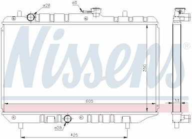 Radiators, Motora dzesēšanas sistēma NISSENS 64154 5