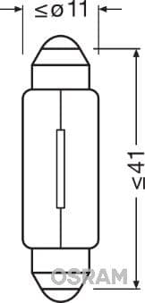 Kvēlspuldze ams-OSRAM 6411 2