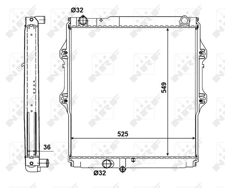 Radiators, Motora dzesēšanas sistēma NRF 56152 1