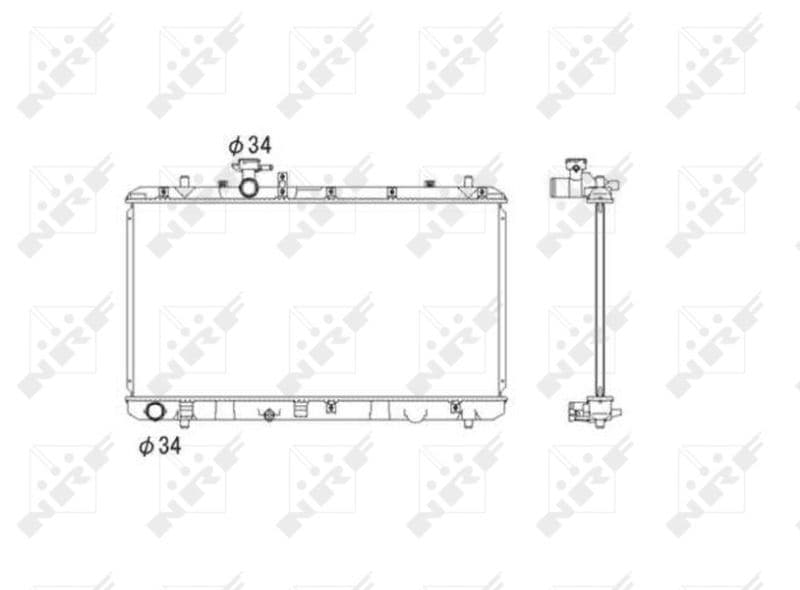 Radiators, Motora dzesēšanas sistēma NRF 53581 1