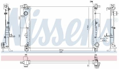 Radiators, Motora dzesēšanas sistēma NISSENS 606810 5