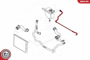 Radiatora cauruļvads ESEN SKV 43SKV703 4