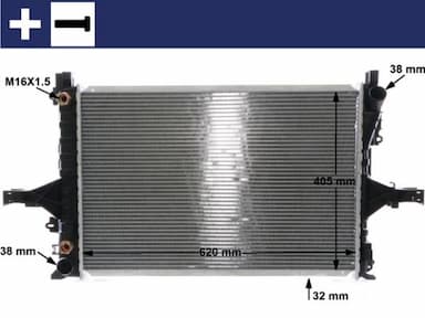 Radiators, Motora dzesēšanas sistēma MAHLE CR 1547 000S 1