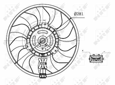 Ventilators, Motora dzesēšanas sistēma NRF 47418 2