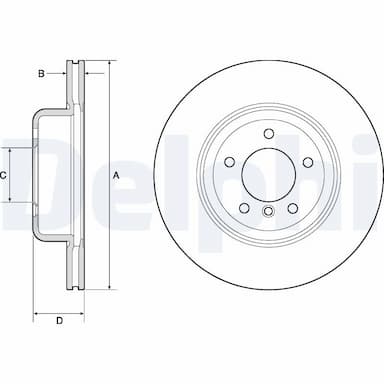 Bremžu diski DELPHI BG9162C 1