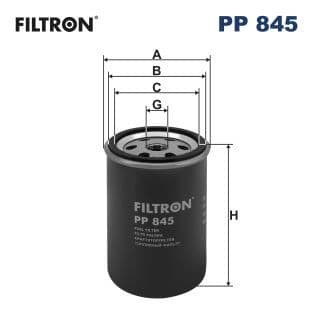 Degvielas filtrs FILTRON PP 845 1