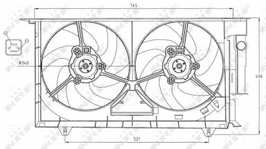 Ventilators, Motora dzesēšanas sistēma NRF 47075 2