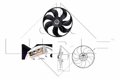 Ventilators, Motora dzesēšanas sistēma NRF 47404 1