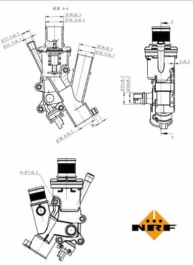 Termostats, Dzesēšanas šķidrums NRF 725165 5