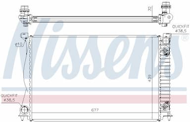 Radiators, Motora dzesēšanas sistēma NISSENS 60232A 6