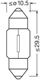 Kvēlspuldze ams-OSRAM 6438-2BL 2