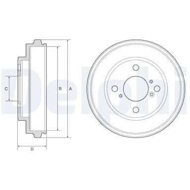Bremžu trumulis DELPHI BF625 1