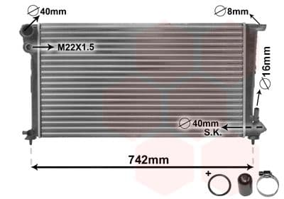 Radiators, Motora dzesēšanas sistēma VAN WEZEL 09002159 1