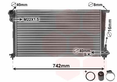 Radiators, Motora dzesēšanas sistēma VAN WEZEL 09002159 1