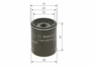 Eļļas filtrs BOSCH 0 986 452 041 5