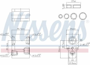 Izplešanās vārsts, Gaisa kond. sistēma NISSENS 999356 6