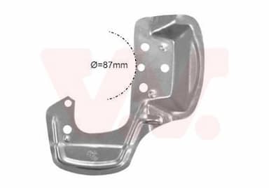 Dubļu sargs, Bremžu disks VAN WEZEL 3776371 1