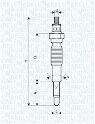 Kvēlsvece MAGNETI MARELLI 062900077304 1