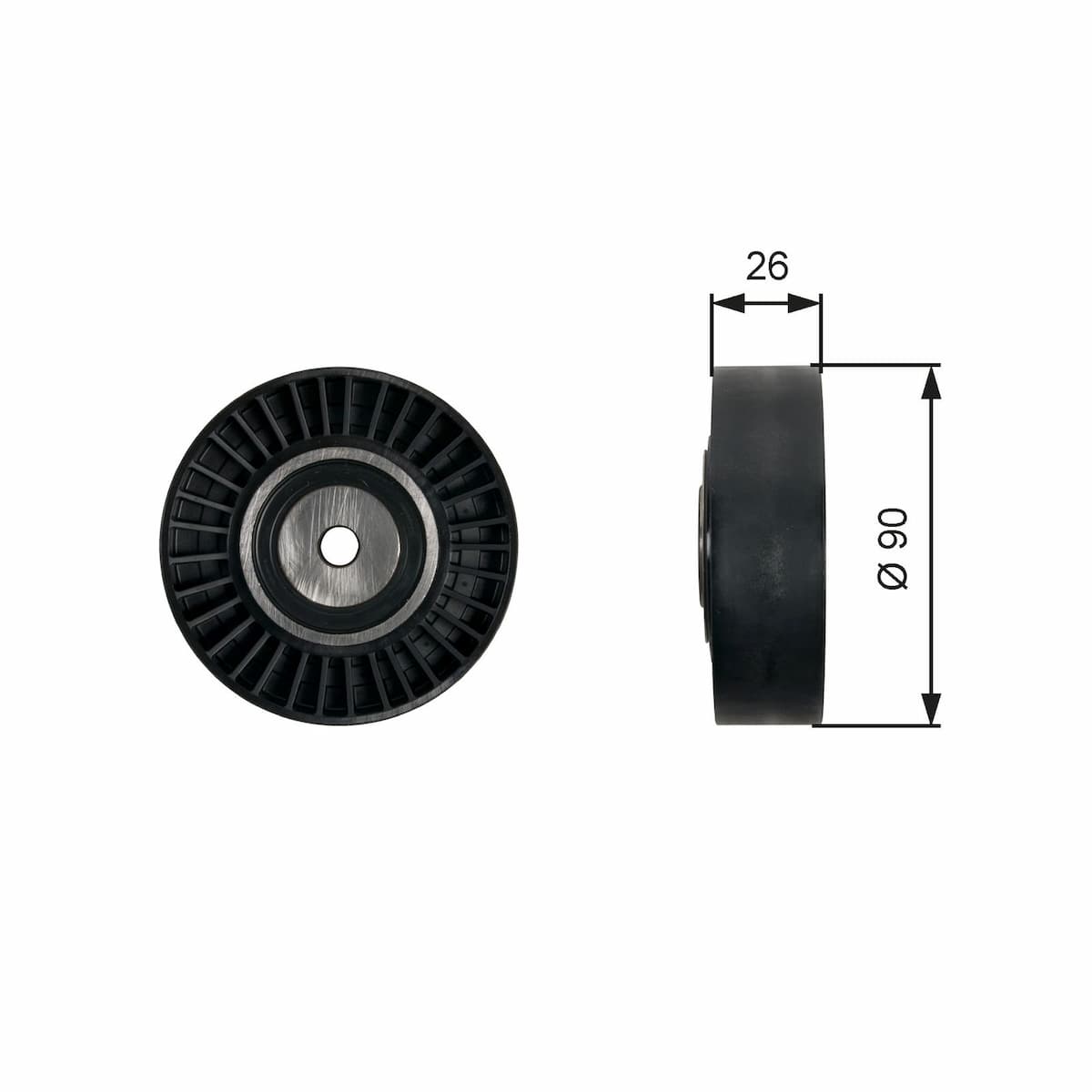 Parazīt-/Vadrullītis, Ķīļrievu siksna GATES T36461 1