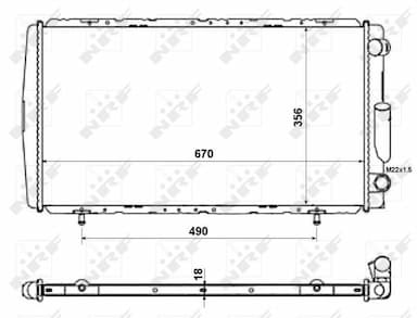 Radiators, Motora dzesēšanas sistēma NRF 58111 4