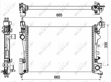 Radiators, Motora dzesēšanas sistēma NRF 53115 4