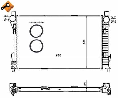 Radiators, Motora dzesēšanas sistēma NRF 53854 4