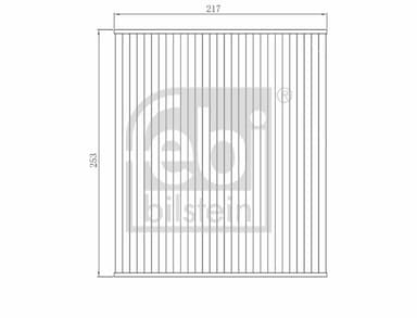 Filtrs, Salona telpas gaiss FEBI BILSTEIN 173280 2