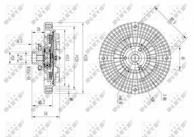 Sajūgs, Radiatora ventilators NRF 49566 5