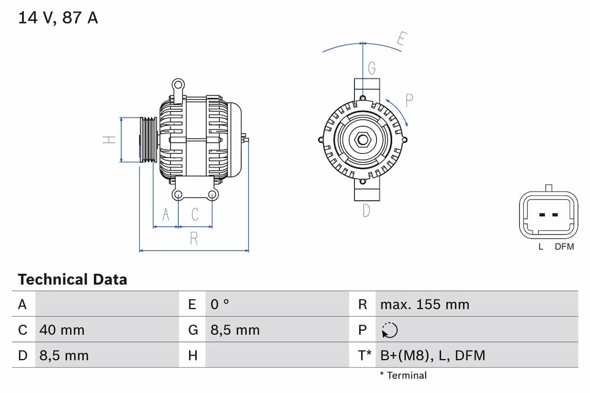 Ģenerators BOSCH 0 986 042 720 1