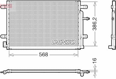 Kondensators, Gaisa kond. sistēma DENSO DCN02038 1