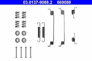 Piederumu komplekts, Bremžu loki ATE 03.0137-9088.2 1