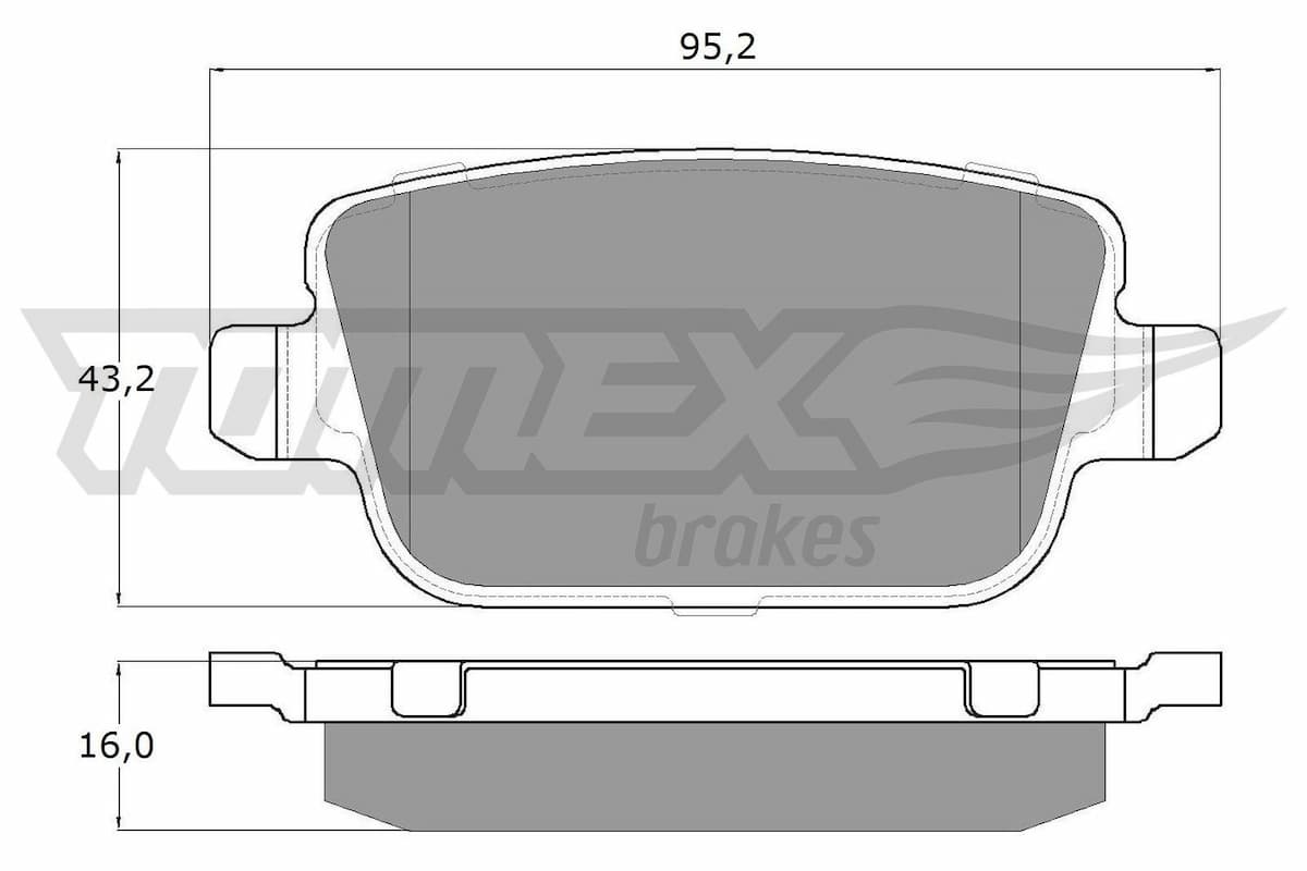 Bremžu uzliku kompl., Disku bremzes TOMEX Brakes TX 14-48 1