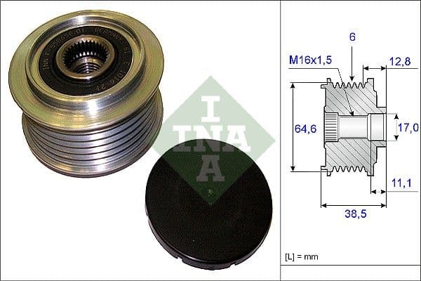 Ģeneratora brīvgaitas mehānisms INA 535 0201 10 1