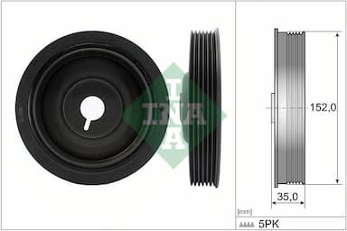 Piedziņas skriemelis, Kloķvārpsta Schaeffler INA 544 0054 10 1