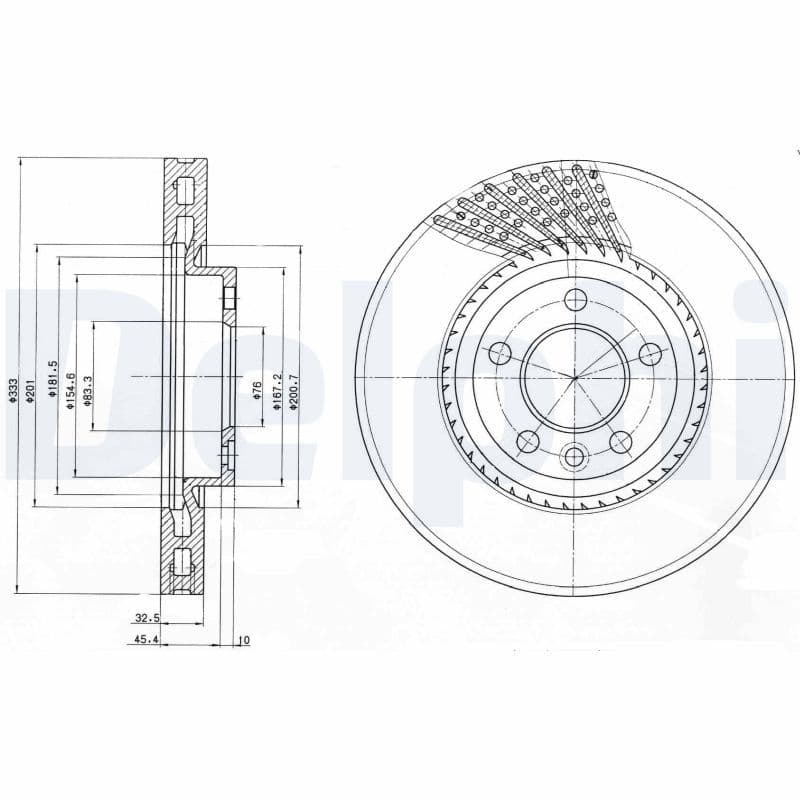 Bremžu diski DELPHI BG9892 1