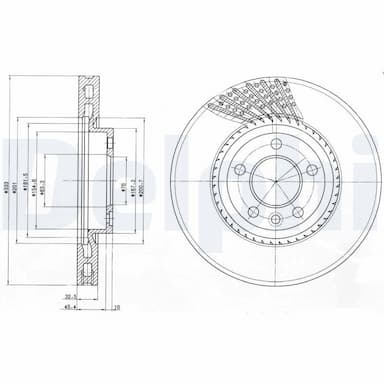 Bremžu diski DELPHI BG9892 1