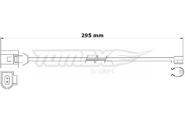 Indikators, Bremžu uzliku nodilums TOMEX Brakes TX 31-24 1