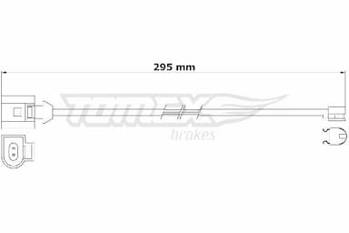 Indikators, Bremžu uzliku nodilums TOMEX Brakes TX 31-24 1