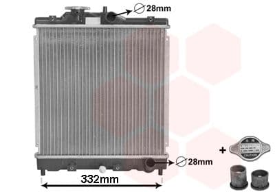 Radiators, Motora dzesēšanas sistēma VAN WEZEL 25002031 1