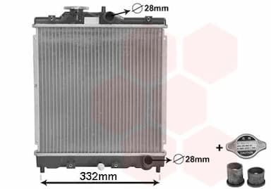 Radiators, Motora dzesēšanas sistēma VAN WEZEL 25002031 1